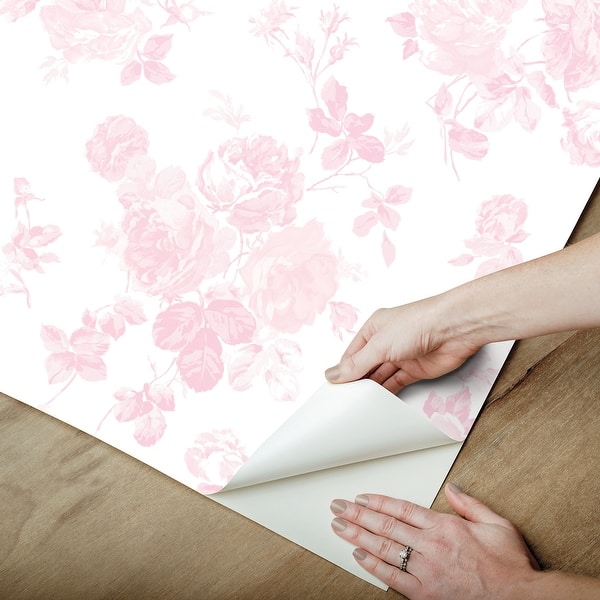 faded floral wallpaper