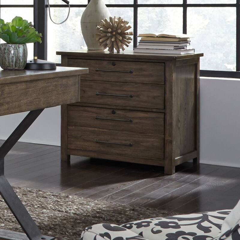 Sonoma Road Weather Beaten Bark Lateral File - Brown - Letter