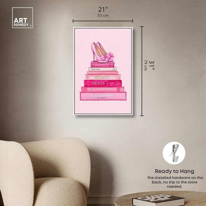 Fashion books in Pink Canvas by Art Remedy