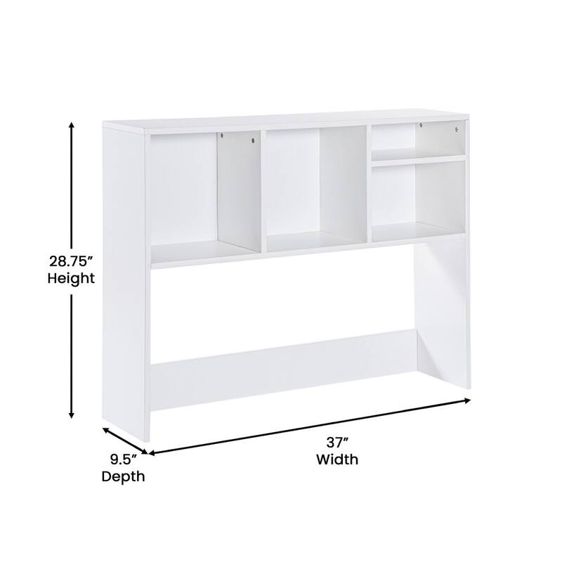 Space-Saving Desktop Bookshelf Storage Organizer with Assorted Cubbies