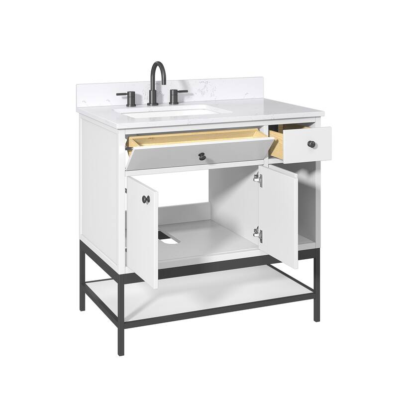 Avanity PAISLEY-VS36 Paisley 36" Free Standing Single Basin Vanity Set