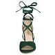 preview thumbnail 16 of 15, Women Crisscross Front Block Heeled Lace Up Sandals