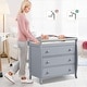 preview thumbnail 20 of 34, Costway 3 Drawer Baby Changing Table Infant Diaper Changing Station - See Details