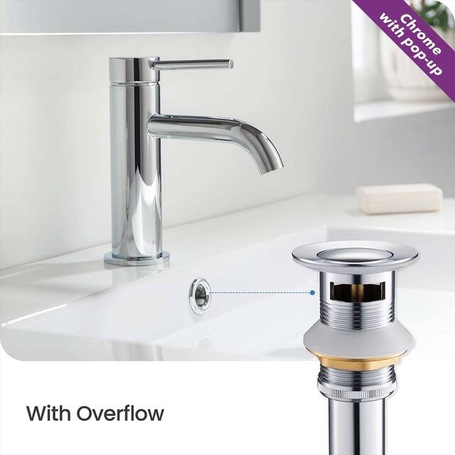 Luxury Solid Brass Single Hole Bathroom Faucet