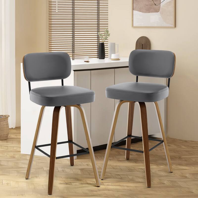 26"/29" Swivel Bar Stools/ Counter Stools with Bentwood Legs