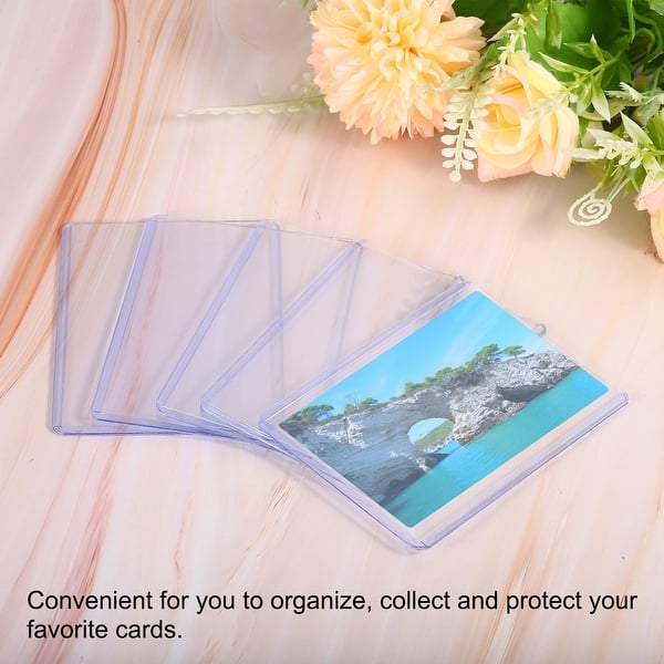 clear plastic card sleeves Recipe Binder Protective Sleeves 8.5