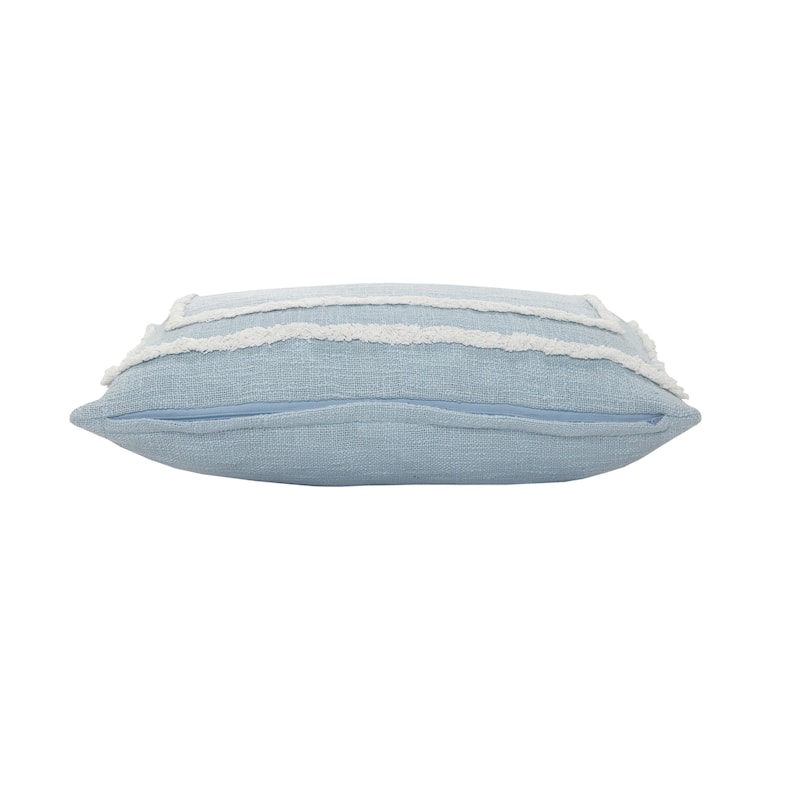 Sevita Modern Tufted Sky Blue Throw Pillow