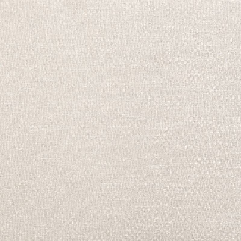 Beige Linen Upholstered Bed Curved Headboard Wingback Frame Low Profile Platform Bed