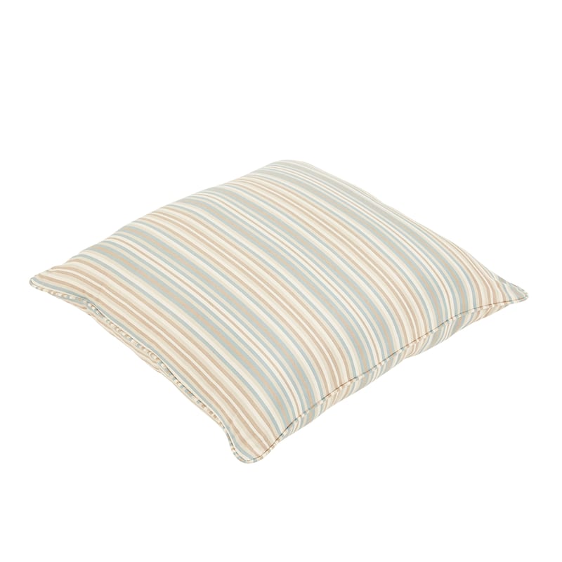 Sorra Home Sunbrella Outdoor Corded Floor Pillow Single - Gavin Mist
