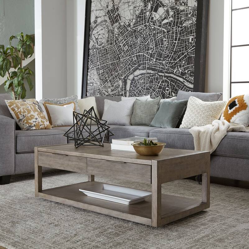Bartlett Field Dusty Taupe Cocktail Table - Taupe