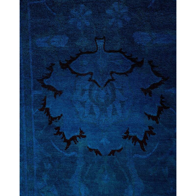 Fine Vibrance One-of-a-Kind Hand-Knotted Area Rug - Blue, 11' 10" x 17' 9" - 11' 10" x 17' 9"