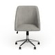 preview thumbnail 3 of 6, SAFAVIEH Adrienne Chrome Leg Swivel Adjustable Office Chair - 24" x 21.6" x 34.5"