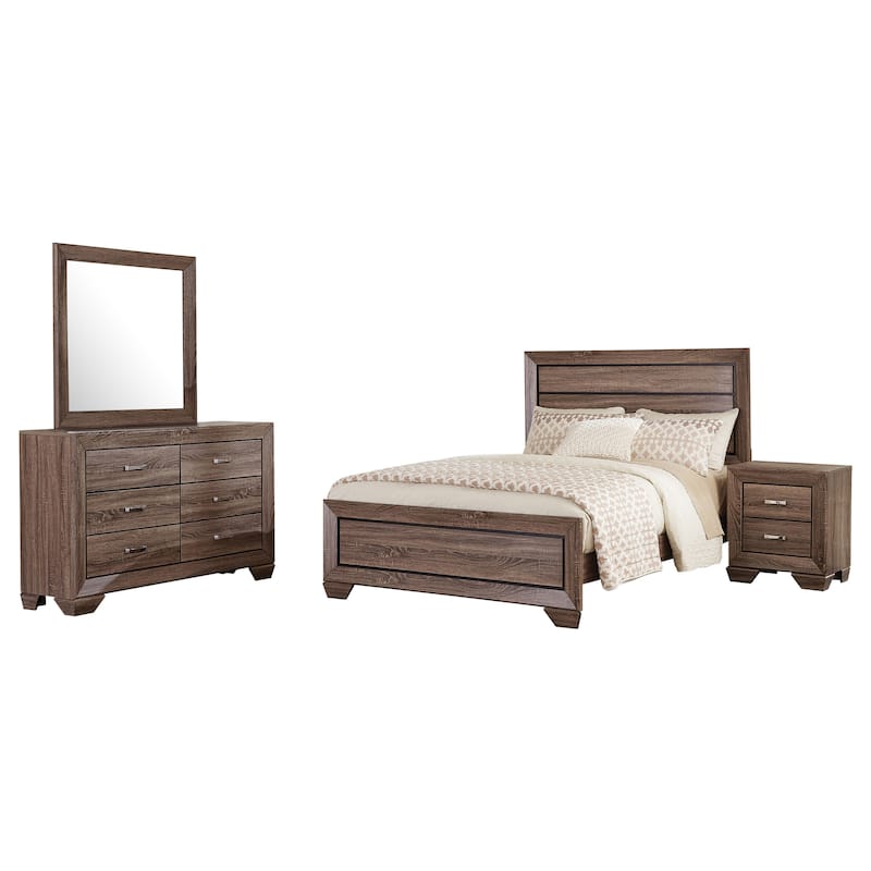 Kauffman Farmhouse 4-piece Panel Bedroom Set