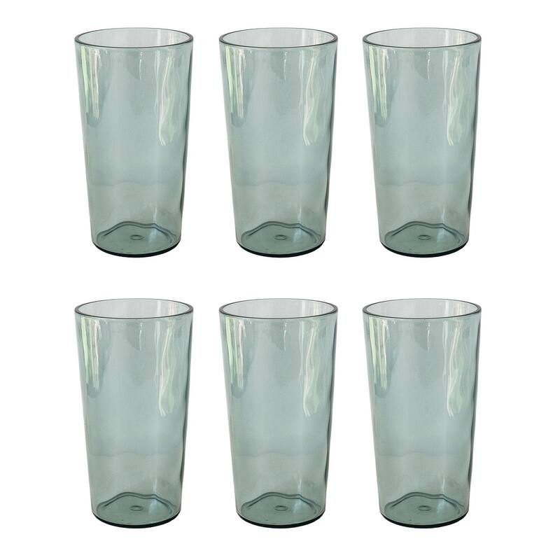 Rustic Jumbo, Light Gray, 23 oz, Set of 6 - Green