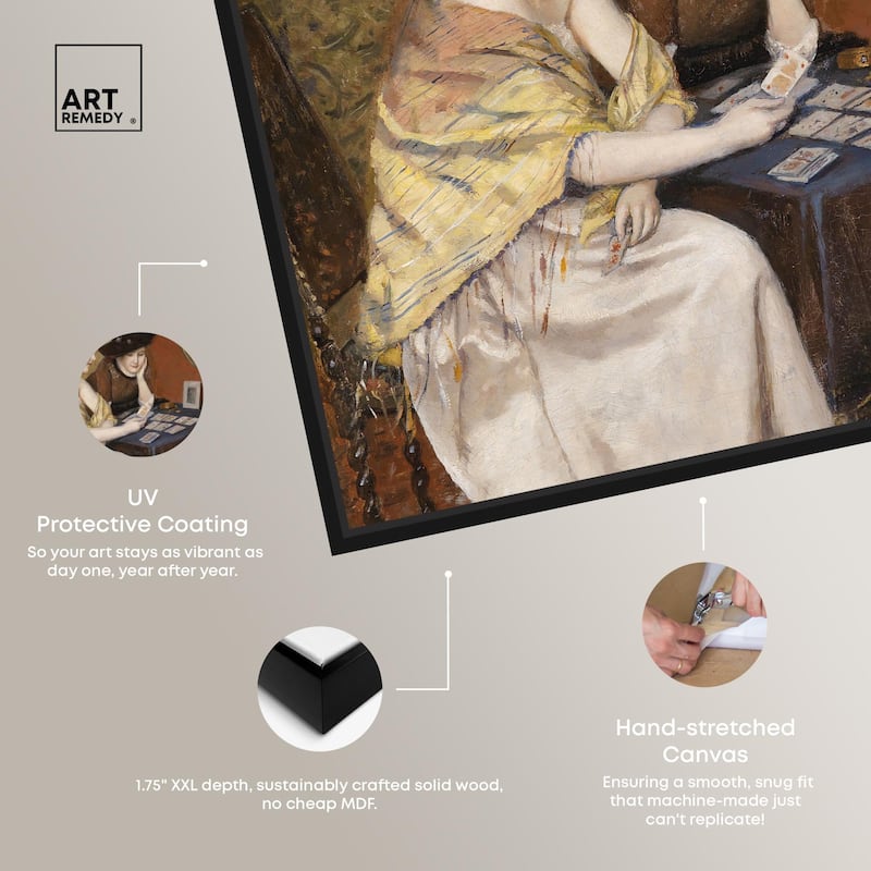 Reading the Cards Canvas by Art Remedy