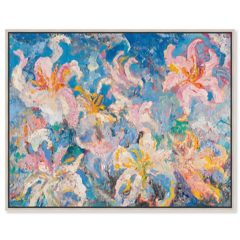 Pastel Riot I Canvas by Art Remedy - Silver - 20" x 16"