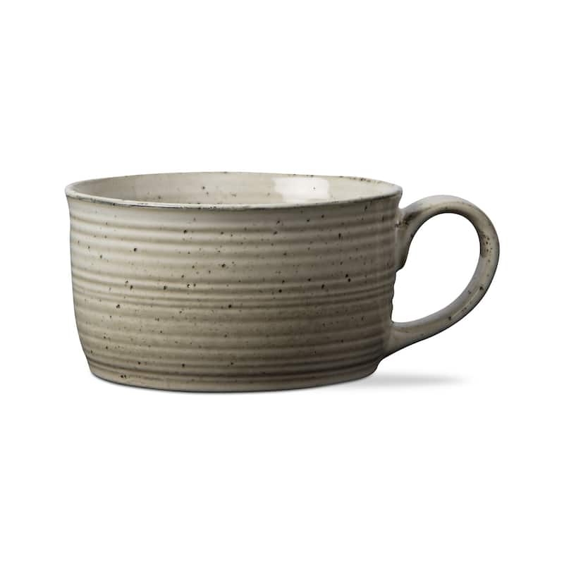 Loft Speckled Reactive Glaze Stoneware Soup Mug 17 oz. Latte Dishwasher Safe
