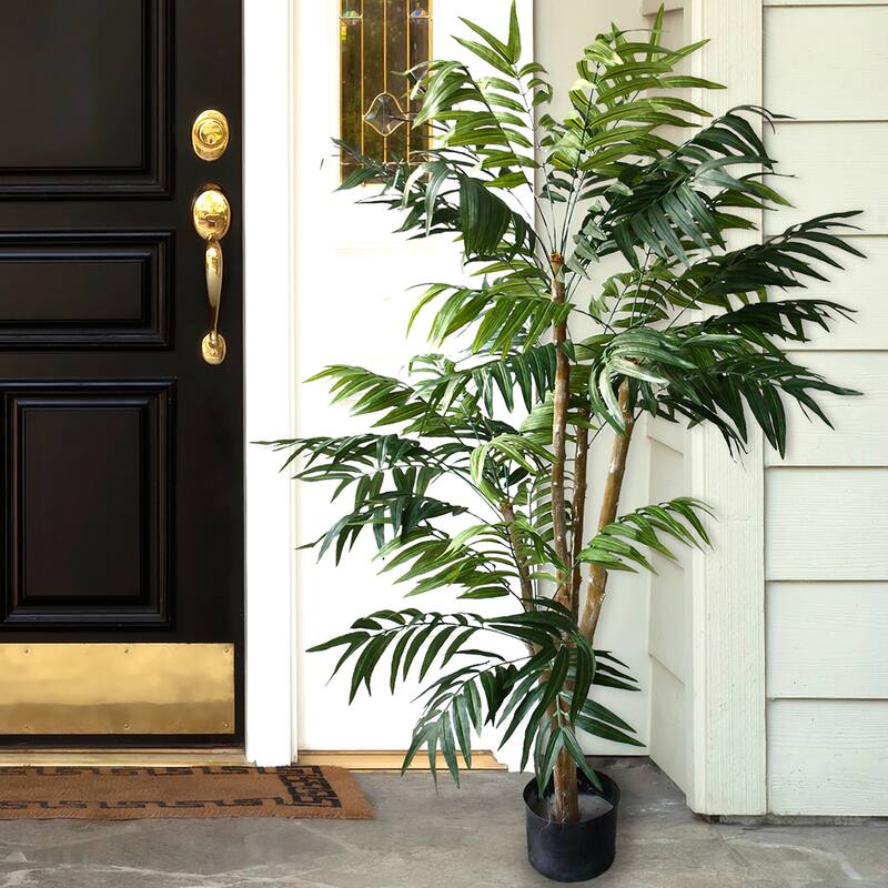 5 Foot Artificial Tropical Potted Palm Tree