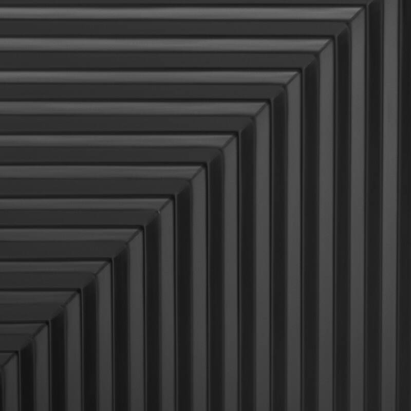 Set of 2 Modern Side Cabinets with Adjustable Shelves, Geometric Door Storage Cabinets for TV Stand