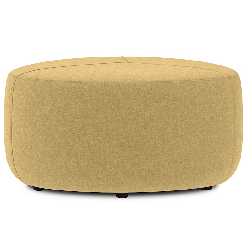 WYNDENHALL Brea 32 inch Wide Contemporary Irregular Ottoman Bench