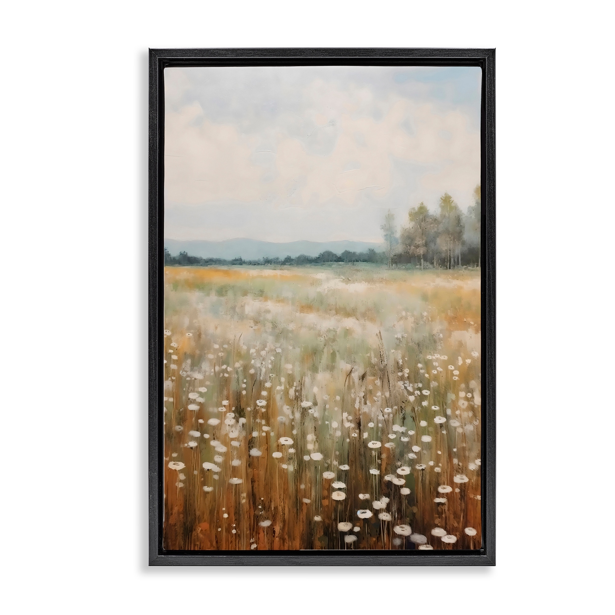 Stupell A Field Of Wildflowers Framed Floater Canvas Wall Art Design By Creative Studio