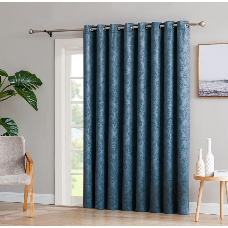 Gracewood Hollow Plakalo Embossed Thermal-weaved Blackout Grommet Drapery Curtains