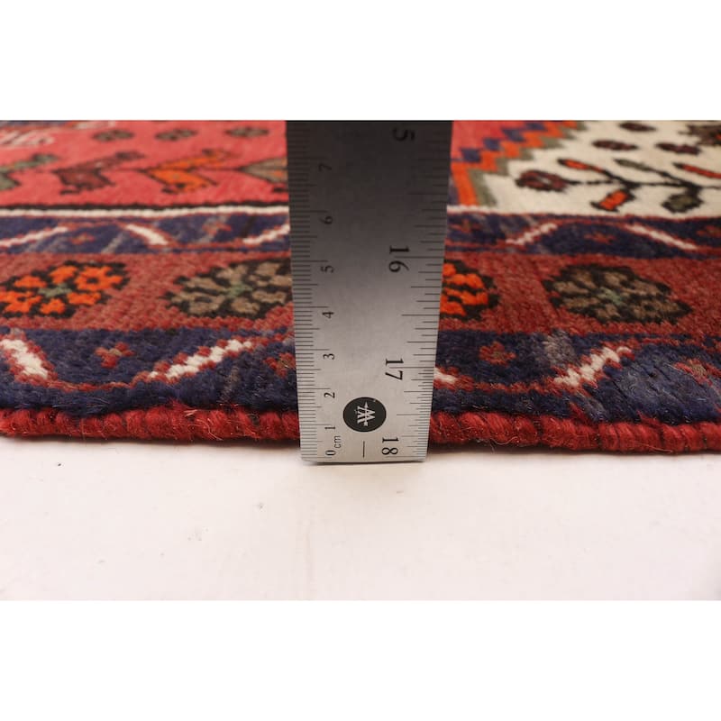 ECARPETGALLERY Hand-knotted Andelz Red Wool Rug - 3'1 x 4'9