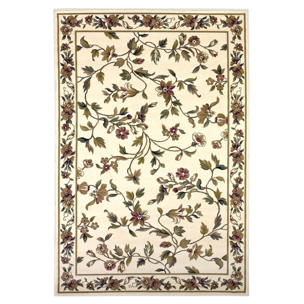 Copper Grove Veit Ivory Classic Floral Area Rug