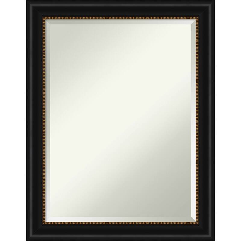Beveled Bathroom Wall Mirror - Manhattan Black Frame - Manhattan Black