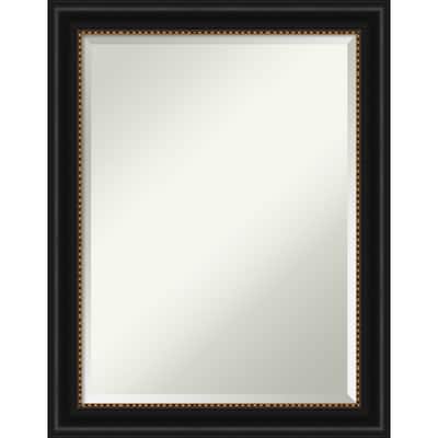 Beveled Bathroom Wall Mirror - Manhattan Black Frame - Manhattan Black