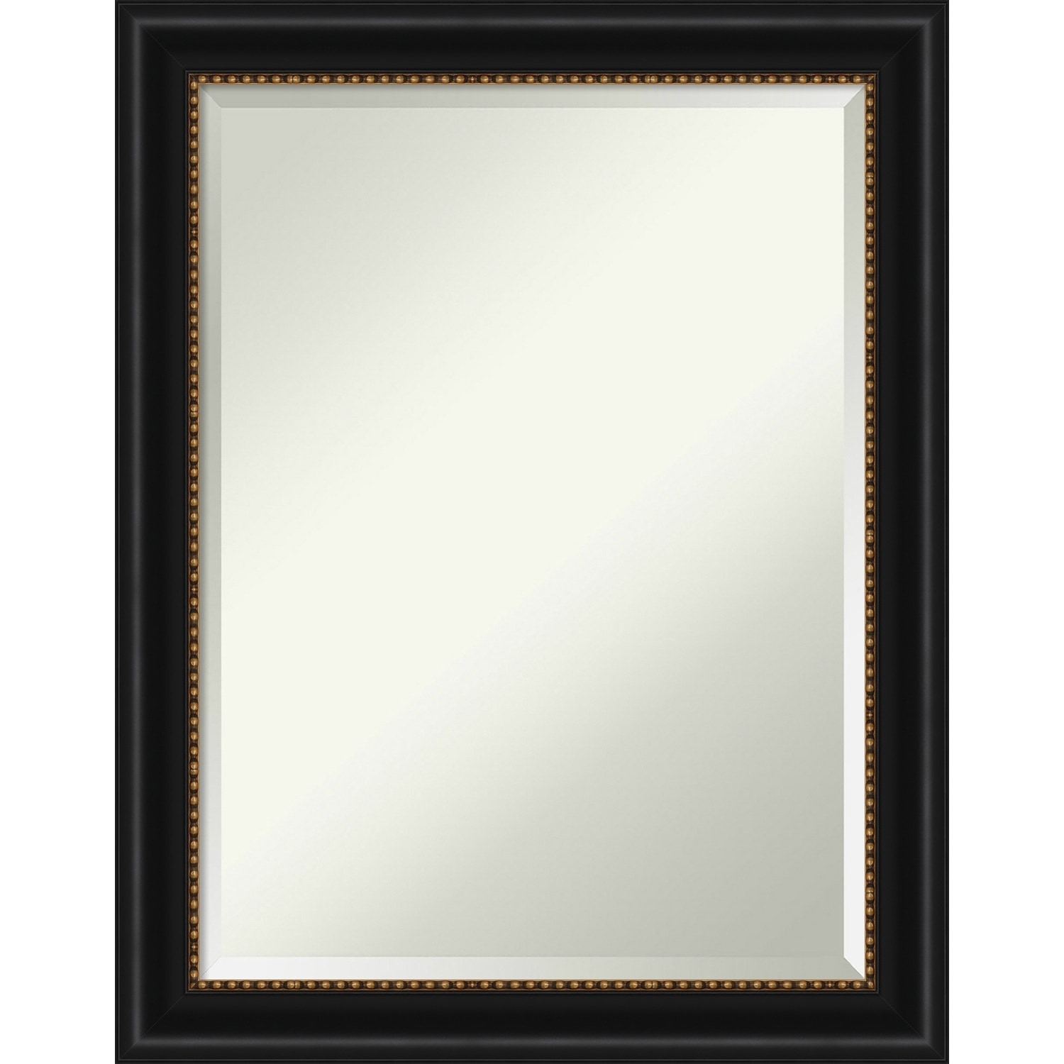 Beveled Bathroom Wall Mirror - Manhattan Black Frame - Manhattan Black