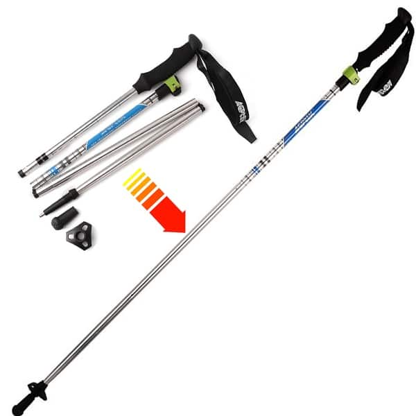 Adjustable Hiking Pole,Folding Walking Stick 7075 Folding Walking