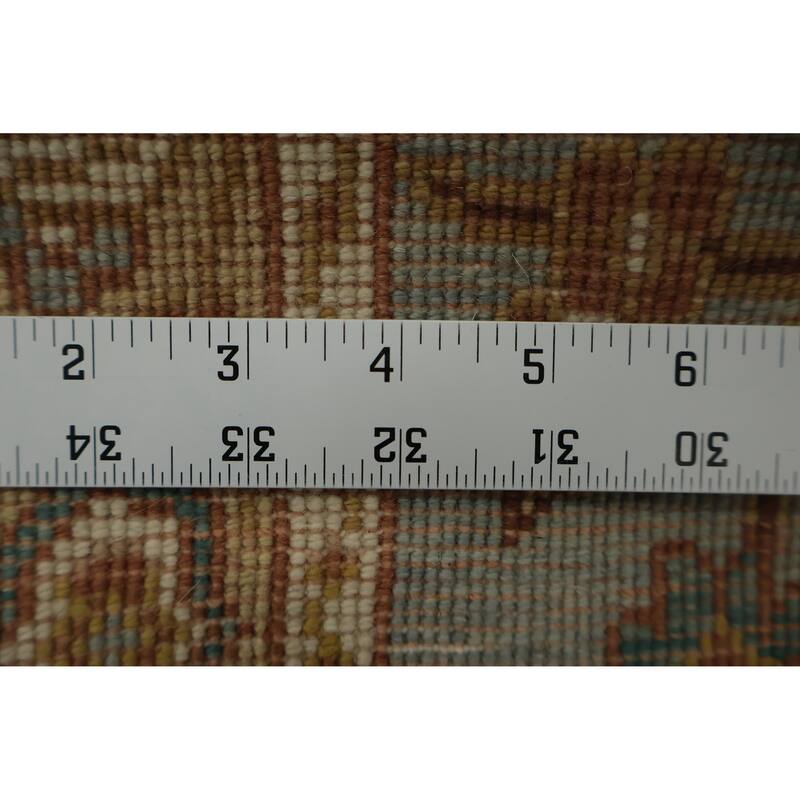 Hand Knotted Oriental 100% Wool Carpet Traditional Floral Navy Blue & Blues Ziegler Area Rug - 3' 1'' X 1' 10''