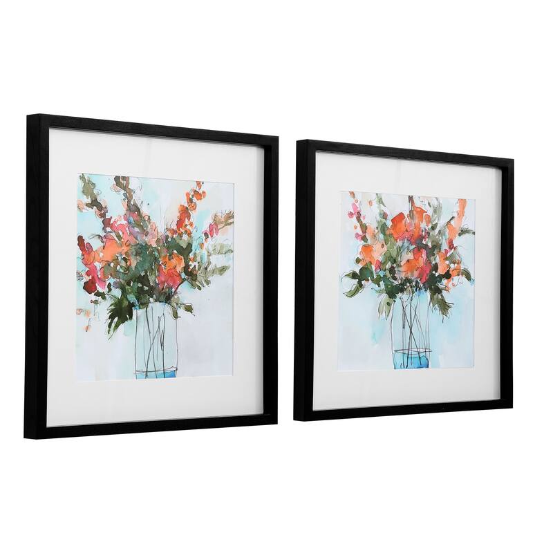 Uttermost Fresh Flowers Watercolor Prints (Set of 2)