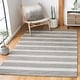 preview thumbnail 4 of 12, SAFAVIEH Handmade Metro Tietje Stripe Wool Rug