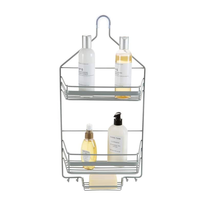 Bath Bliss Regency Shower Caddy in Grey - 10.63 x 4.69 x 22.06