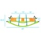 preview thumbnail 7 of 5, Kids Seesaw Teeter Totter, 3-Person Metal Teeter Totter, Age 3-10 - 59.44"L x 18.11"W x 20.47"H