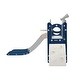 preview thumbnail 18 of 25, Kids Slide Playset Structure 9 in 1, Freestanding Spaceship Set with Slide, Arch Tunnel, Ring Toss, Drawing Whiteboardl