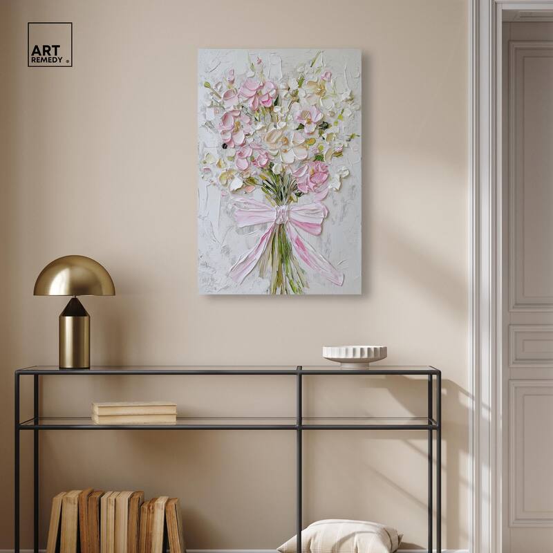Layered Lily Canvas by Art Remedy, Gallery Wrapped