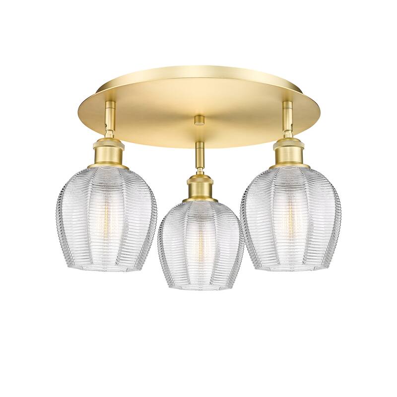 Innovations Lighting Norfolk - 3 Light 18" Flush Mount