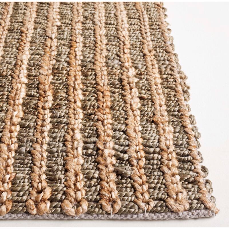 SAFAVIEH Flatweave Natural Nadette Fiber Farmhouse Jute Rug