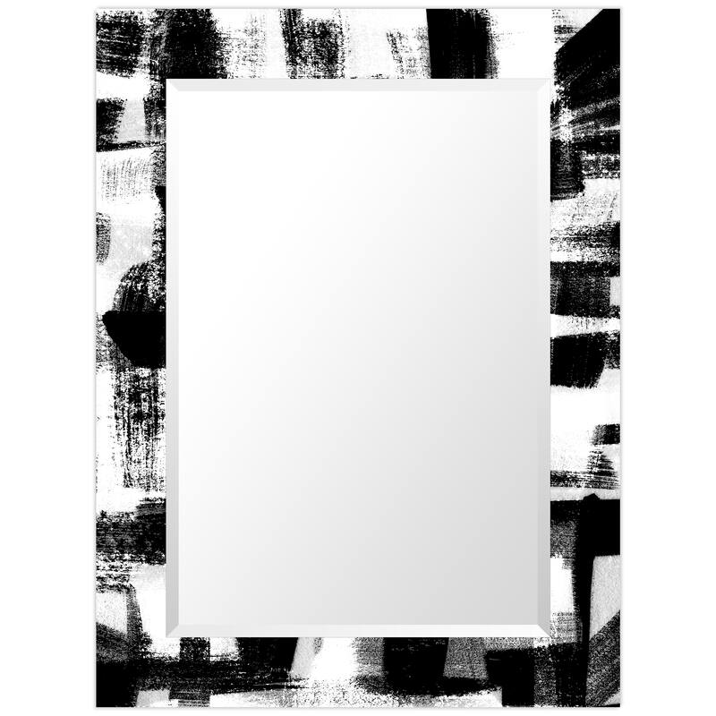 Strick & Bolton Nevala Abstract Beveled Wall Mirror