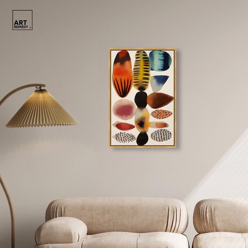 Assembled Pieces I Canvas by Art Remedy