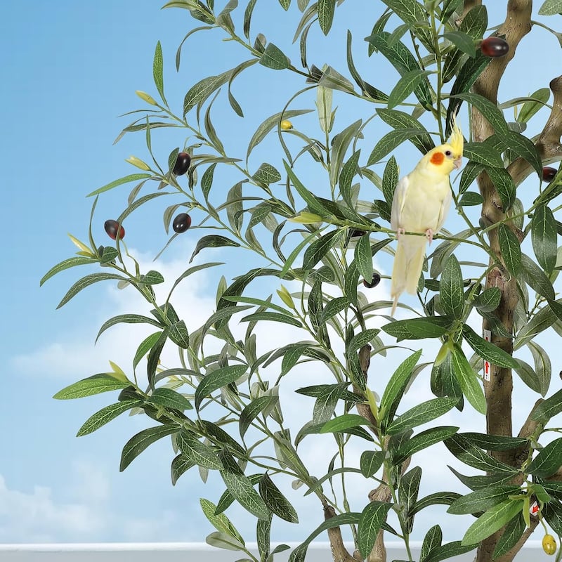 Olive Trees Artificial Indoor,Tall Artificial Olive Plants - Tall Faux Olive Tree