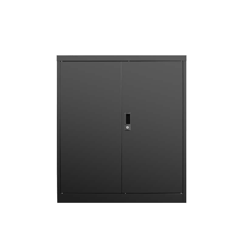 Storage Locker,File Organizer,Storage Cabinet with Door Locks and Two Adjustable Shelves, for Home,Office,School & Garage Use