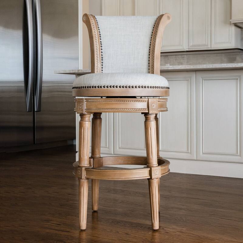 Maven Lane 31" Pullman Swivel Bar Height Kitchen Stool