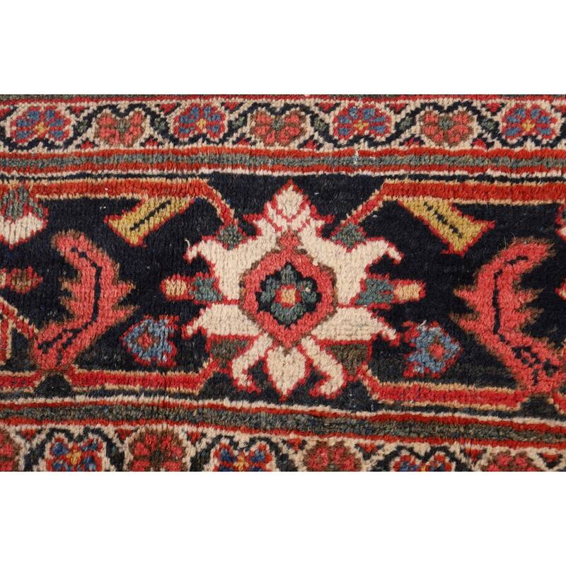 Pre-1900 Antique Sultanabad Large Rug Hand-Knotted Wool Carpet - 10'5"x 13'11"