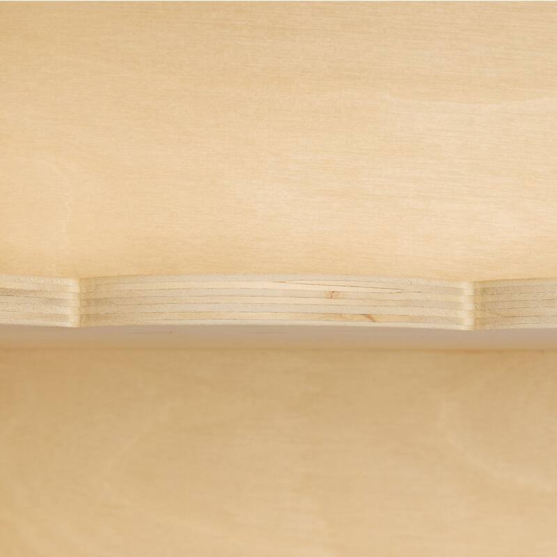 Natural Wood Kids Montessori Bookshelf with 3 Compartments and Side Hooks for Toys and Supplies - 29.53 x 10.63 x 27.56 in