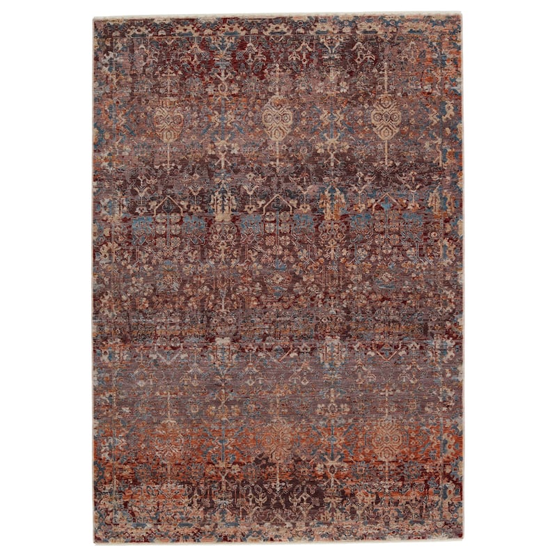 Penelope Floral Area Rug - 8'X10' - Red/Plum - Runner/Rectangle