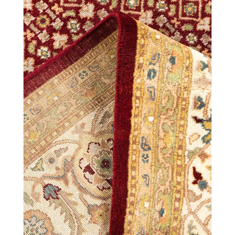 Overton Hand Knotted Wool Vintage Inspired Traditional Mogul Red Area Rug - 8 x 10